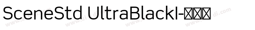 SceneStd UltraBlackI字体转换